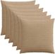 vidaXL Kussensloop 6 stuks HEERLEN Bruin 70 x 70 cm corduroy