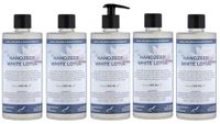 Claudius Cosmetics B.V. White Lotus Handzeep White Lotus 500 ml - met gratis pompje - set van 5 stuks - Voordeelverpakking