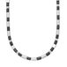 s.Oliver Halsketting Roestvrij Staal Hout Mannenketting, 45 cm, Zilver