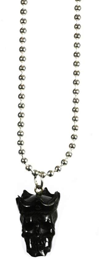 Heaven Eleven heren Ketting ballchain - schedel van hertegewei