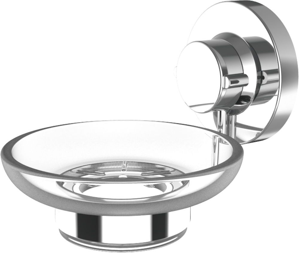 Cornat 3In1 Zeepbakje In Glas Ch - T340265