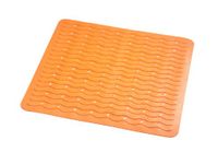 RIDDER Douchemat, douchemat, Playa, oranje, hypoallergeen, Made in Germany, duurzaam, recyclebaar, wasbaar, PVC-vrij