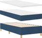 vidaXL Boxspring Bed met Hoofdeinde Blauw 200 x 90 cm Stof