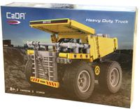 JAMARA 402852 CADA kiepwagen, bouwplaatsvoertuigen vanaf 8 jaar, kindertechniek jongens, speelgoed, cadeau-idee voor kinderen, voertuig van klembouwstenen, kantelbak handmatig