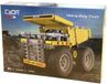 JAMARA 402852 CADA kiepwagen, bouwplaatsvoertuigen vanaf 8 jaar, kindertechniek jongens, speelgoed, cadeau-idee voor kinderen, voertuig van klembouwstenen, kantelbak handmatig