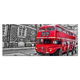 Homemania Muurfoto, motief: bus steden en landschappen voor woonkamer, slaapkamer, meerkleurig van polyester, hout, 70 x 3 x 100 cm