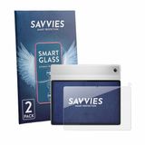 Savvies 2 Stuks Screenprotector - Geschikt voor Lenovo Idea Tab Plus 12.1" (Voor+Camera) - Transparant Glas