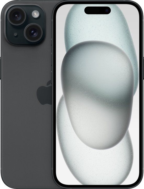 Forza Refurbished Apple iPhone 15 128GB Zwart