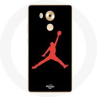 Maniacase Etui voor Huawei Mate 8 Michael Jordan Logo Rood