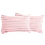STILVORA Kussenslopen – Set van 2 – 30x50 cm – Roze Fluweel