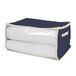 House TNT House Collection Box, opbergtas met pvc-venster, 50 x 40 x 25 cm, blauw