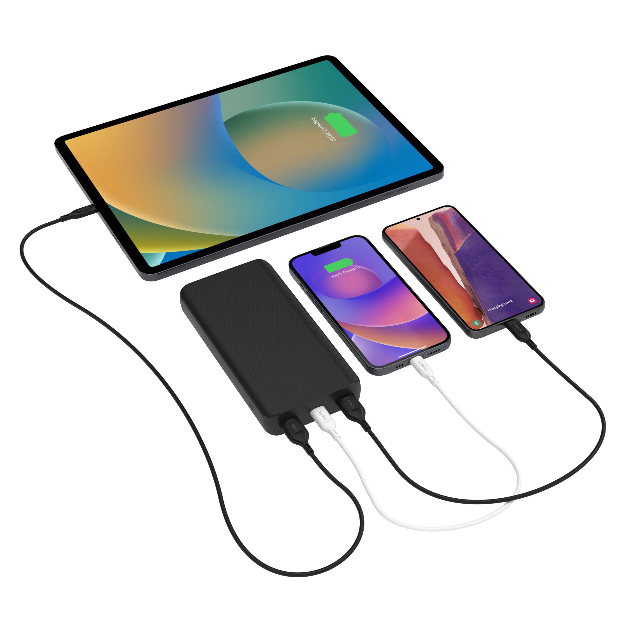 mophie essentials powerstation 20K 20000 mAh Zwart