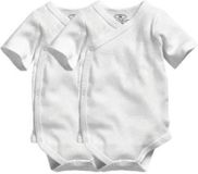 Schnizler Playshoes Rompers - 2 Stuks - Wit - Korte Mouw - Maat 56