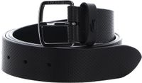 LACOSTE Leren riem Casual Punch Leather Belt W120 Noir zwart