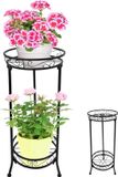 Merkloos Metal Plant Stand, 2 Tier Stable Flower Pot Stand