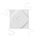 Today Ronde 4 Hoek Rond 4 Hoeken Polyester 40 x 40 x 2 cm, polyester, wit, 40x40x2 cm