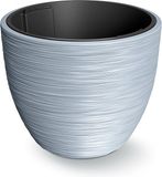 Prosperplast Plantenpot/bloempot Furu Stripes - lichtgrijs - D47 x H47 cm