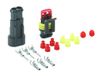 HELLA Kabelconnector - 2-polig - doorsnede [mm²] tot: 2.5mm² - mannelijk/vrouwelijk - 8KW 744 806-801
