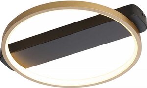 Freelight - Plafondlamp Cintura Ø 35 cm zwart goud