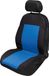 START Enkele autostoelhoes vooraan Stretch zwart/blauw, universele polyester stoelbeschermer