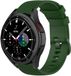 Strap-it Samsung Galaxy Watch 4 Classic 46mm Luxe Siliconen bracelet - Vert kaki
