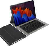 Cazy Tablet Hoes met Toetsenbord Zwart QWERTY Bluetooth Geschikt voor Samsung Galaxy Tab S7 FE / S7 Plus