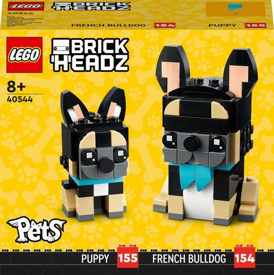 LEGO 40544 Brickheadz Franse bulldog - Bouwset - 237 onderdelen