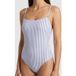 ARKET Ceres Maillot de bain Seersucker Bleu