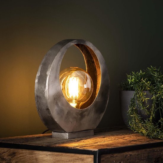 LifestyleFurn Tafellamp 'Kari' Full Moon, kleur Oud Zilver