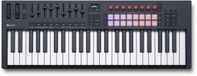 Novation FLkey 2 49 - halfverzwaard USB MIDI-toetsenbord voor FL Studio. Maak beats met pitchbend en modulatiewielen, 16 ritmische pads, een arpegiator en 6 maanden FL Studio-abonnement