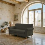 Italian Bed Linen Elastische bankovertrek Fashion duif grijs 2-zits
