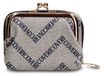 Coveri Collection Portefeuille pour femme avec fermeture à bouton-pression en PU, 11x8 cm