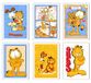DKORARTE Garfield Set van 6 wandafbeeldingen A4