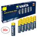 VARTA 30x Industrial PRO Mignon AA LR06 LR 06 1,5V piles, piles alcalines