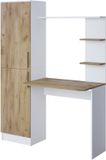 Vicco Tessa Bureau – 122.9 x 52 cm Eik wit/goud