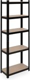 Merkloos Relaxdays Stellingkast - tot 500 kg - 180x60x30 cm - zwart