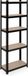 Merkloos Relaxdays Stellingkast - tot 500 kg - 180x60x30 cm - zwart