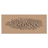 Homemania Citaat afbeelding voor woonkamer, slaapkamer, meerkleurig, 70 x 3 x 100 cm, HM20KNV70 x 100 – 136, polyester, hout