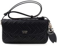 GUESS schoudertas Sally Convertible Xbody Flap Black zwart