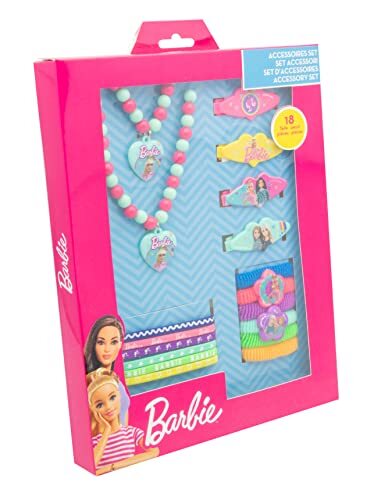 ToyJoy - Barbie accessoireset 18-delig - in geschenkverpakking 18,5x2,5x23,5 cm