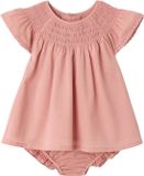Vertbaudet Jurk en bloomer baby meisjes katoen rouge