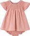 Vertbaudet Jurk en bloomer baby meisjes katoen rouge
