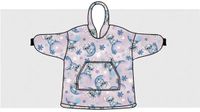 Lilo en Stitch Stitch hoodie poncho 7 - 14 jaar - polyester