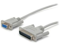 StarTech.com 3 m gekruiste DB9 naar DB25 seriële nulmodemkabel F/M