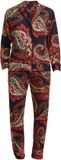 Goldenbay Pyjama Echium Vrouwen Zwart Paisley Lange mouw Viscose en elastaan
