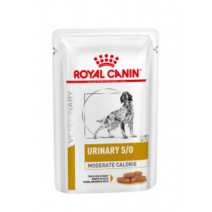 Royal Canin Veterinary Diet Royal Canin Urinary S/O Moderate Calorie Pouch 100 gr hond 12 zakjes