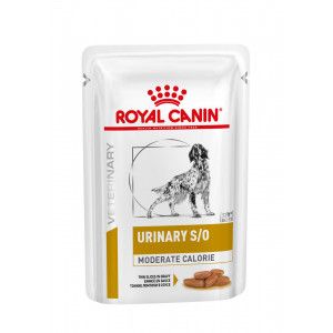 Royal Canin Veterinary Diet Urinary S/O Moderate Calorie Pouch 100 gr hond 12 zakjes