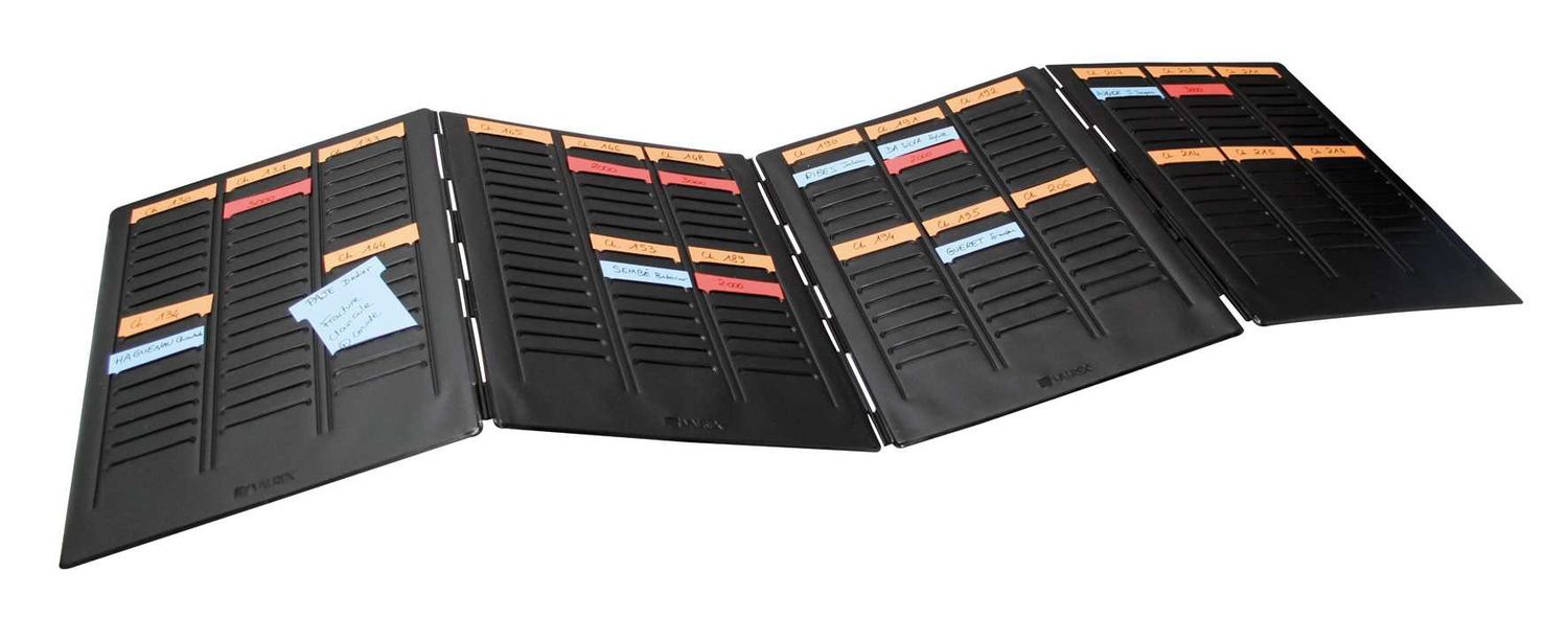 Nobo Extra Blad voor T-kaart Miniplanner Maat 2 - Zwart