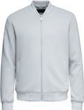 OMBRE Jas - Viscose - Rits - Effen Lichtgrijs XXL