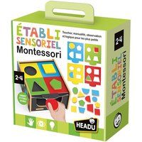 Headu Jeu couleur et forme Etabli sensoriel Montessori